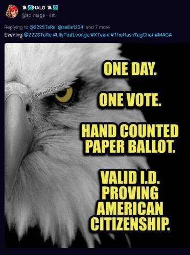 #onedayonevote