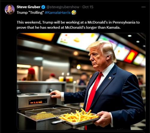 Trump Will Have Worked at McDonald's Longer Than Kamala