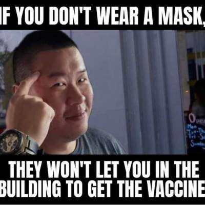 asian guy tapping head