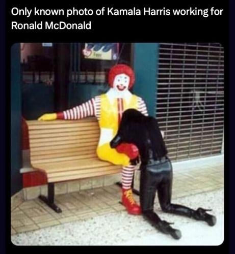 Kamala Working for Ronald McDonald