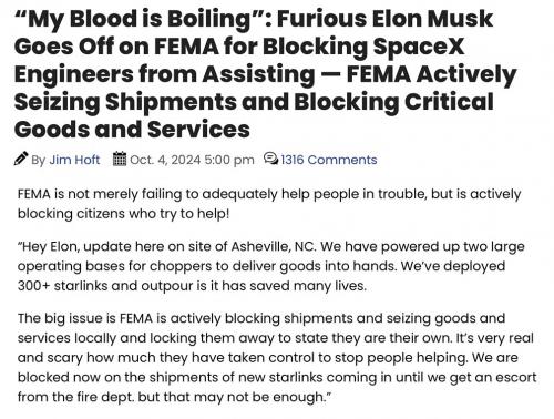 Musk blood boiling