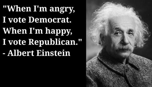 Einstein - Democrat, Republican