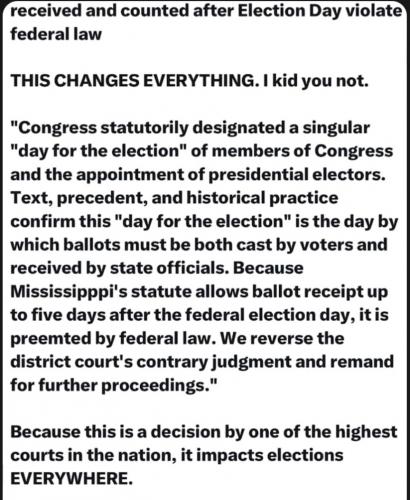 NO late ballots