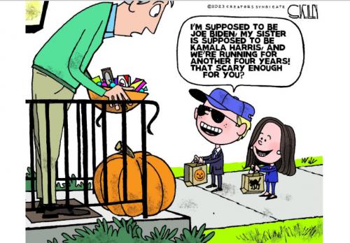 Biden, Harris, Halloween, Election 2024 -- Scary Enough for ya, Another 4 years