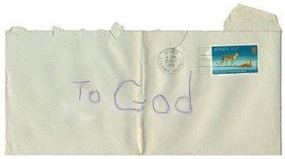 Letter to God, Envelope, Post Office, Stamp -- The Old Lady vs. Postal Workers