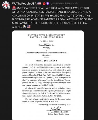 mass amnesty NO