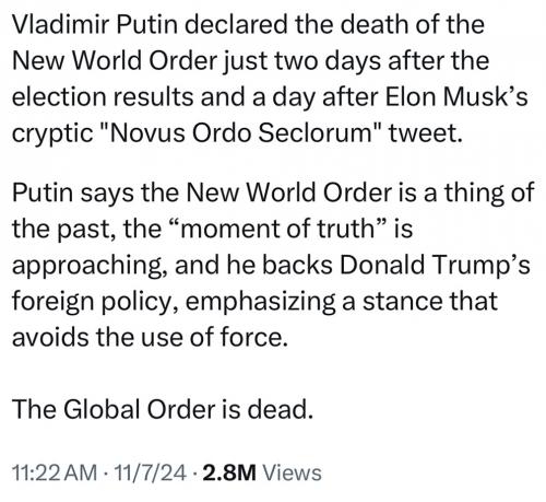 Putin NWO dead