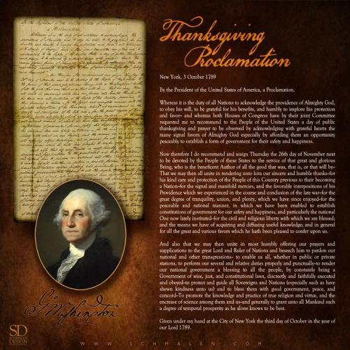 george washington THANKSGIVING