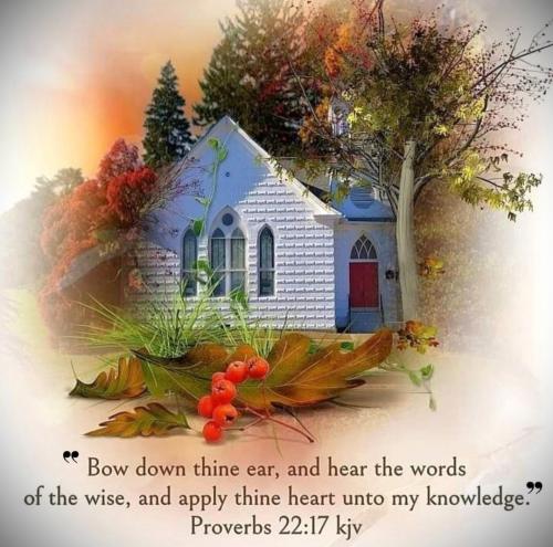111824 - Bow down thy ear Prov 22-17