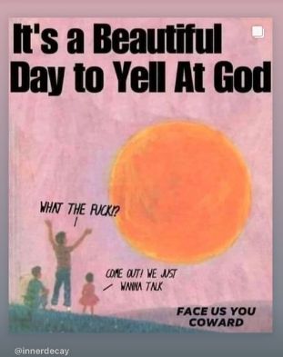 boo day yell at god