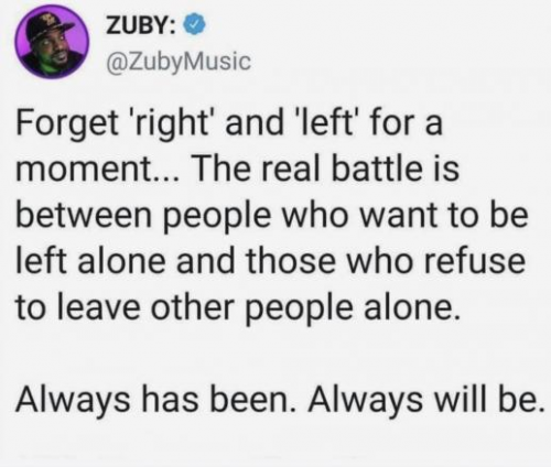 LEAVE US ALONE