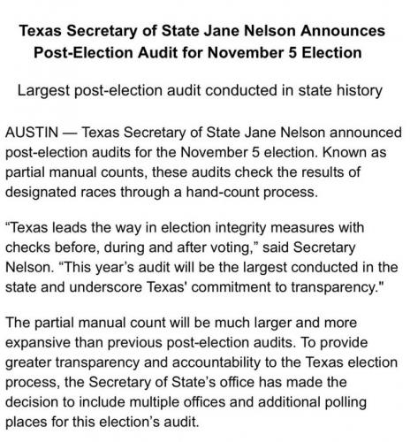 Texas audit
