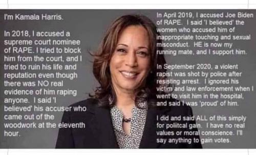 kamala harris will say or do anything