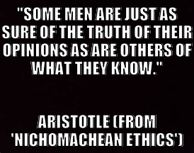 Aristotle (from 'Nichomachean Ethics')