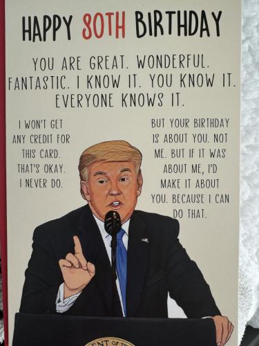 Trump -- Elaine's Birthday Cake