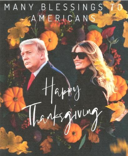 Happy Thanksgiving - Trump - The best is yet to come - 2