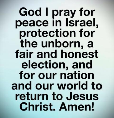 110524 - I pray for Israel, the unborn, elections & revival