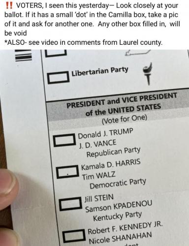 fraud ballot