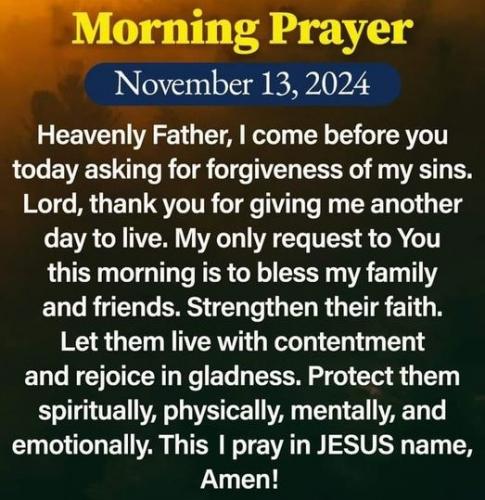 111324 - Prayer for forgiveness & thanks