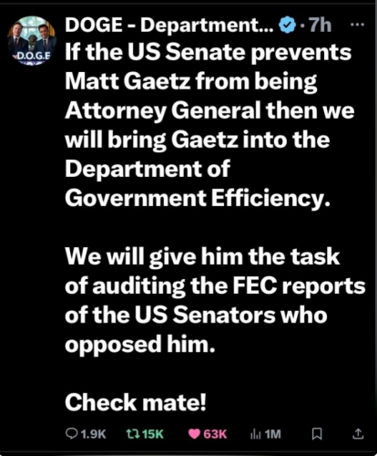 MATT GAETZ BAZINGA