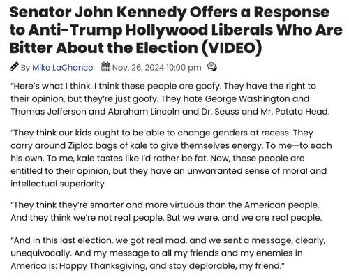 J Kennedy on libs
