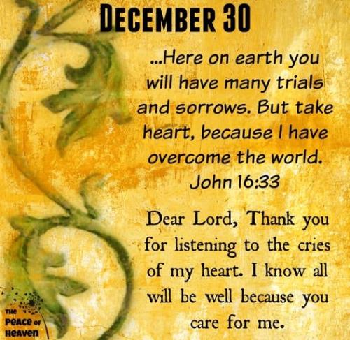 123024 - Trials & sorrows; John 16-33