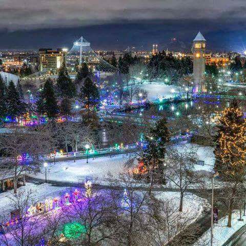River Front Park Christmas Spokane