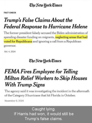 NYT & FEMA lies