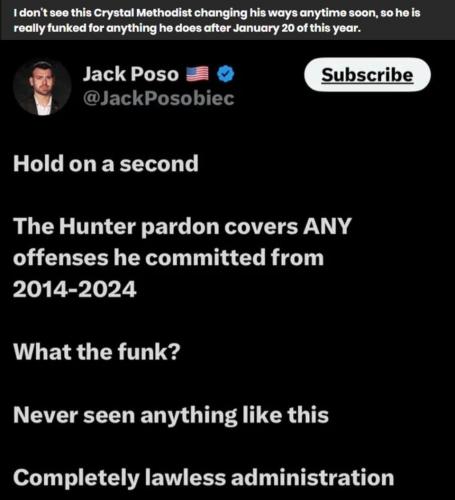 Hunter is FUNKED now for anything he does after January 20th of this year.960px