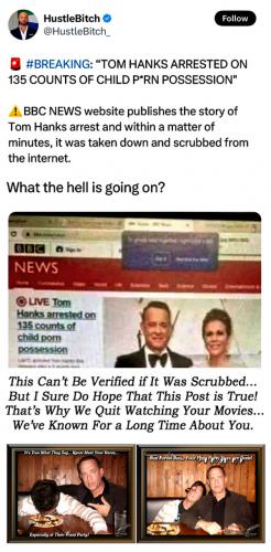 Tom Hanks Finally Arrested