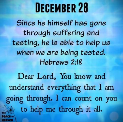 122824 - Gone thru suffering, Heb 2-18