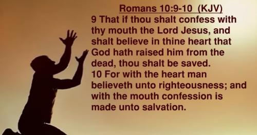 Romans 10.9 f