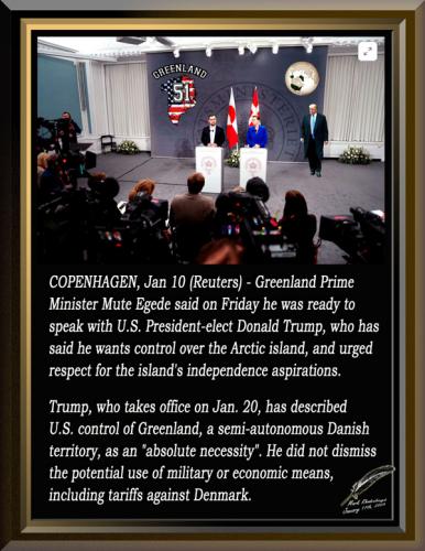 Greenland Prime Minister Rready to Speak with Trump