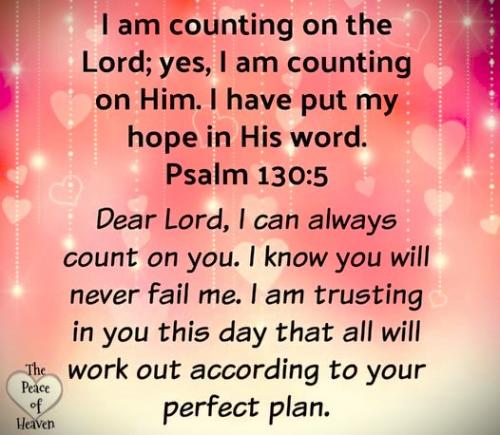 010425 - Counting on the Lord