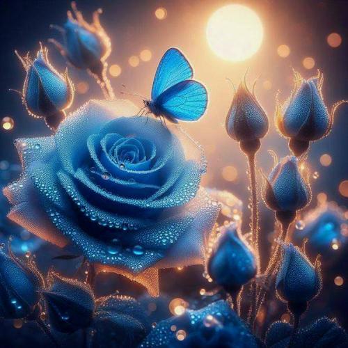 Blue roses