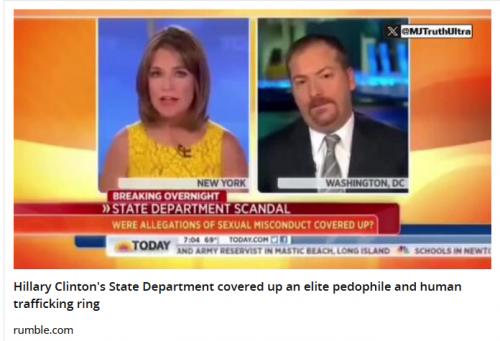 Hillary Pedophile coverup screenshot