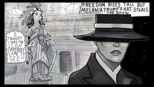 Melania Trump Hat Political Cartoon