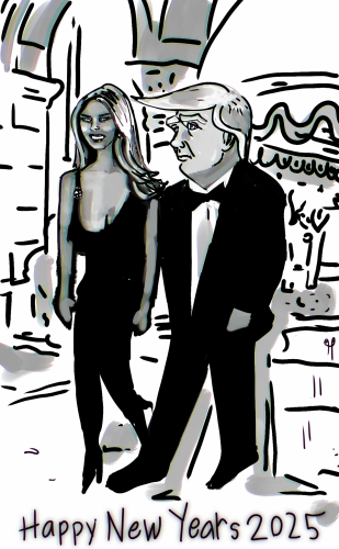 Happy New Years Political Cartoon