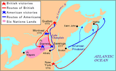 Battle of Quebec - December 14-31, 1775 - map