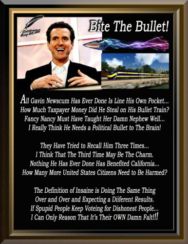 Gavin Newscum ~What Benifit Has He Done~