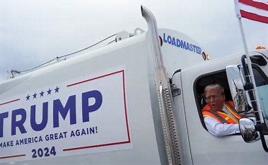 TRUMP GARBAGE TRUCK 7