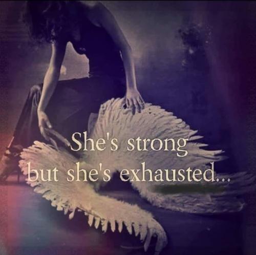 She's strong but