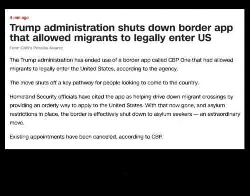 CBP ap shut down