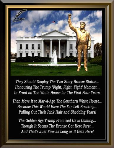 Trump ~Two-Story Bronze Statue~