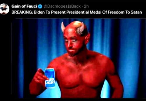 Satan's Presidential Medal of Freedom