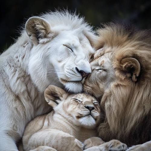 lions asleep