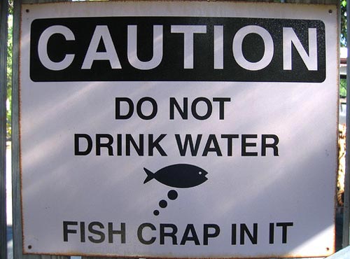 funny warning signs do not drink water