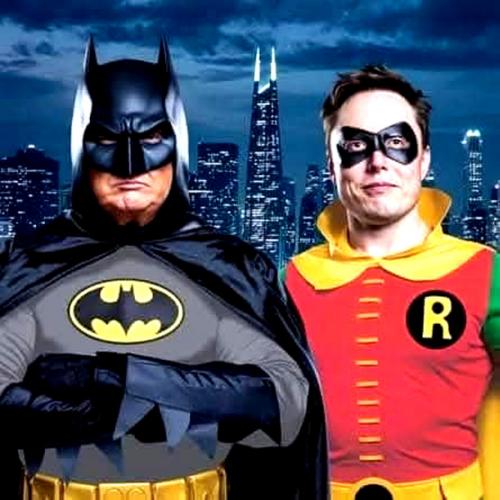 Trump and Musk ~Batman and Robon~