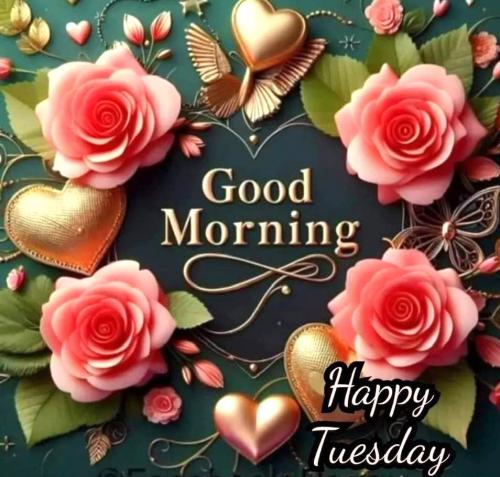 021825 - Happy Tuesday hearts & roses