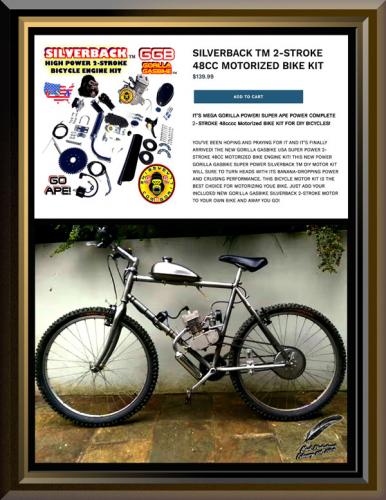 SILVERBACK TM 2-STROKE 48CC MOTORIZED BIKE KIT